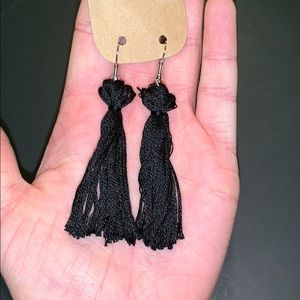 3/$7 Black Tassel Earrings